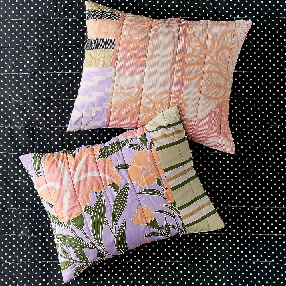 Urban Outfitters - Delta Puffy Pillow Sham Set (2) - New
